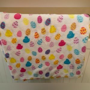 PEEPs Colorful Easter Egg Pattern Throw Blanket